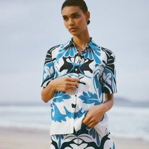 Zara Shorts / Button Up Co-ord Set